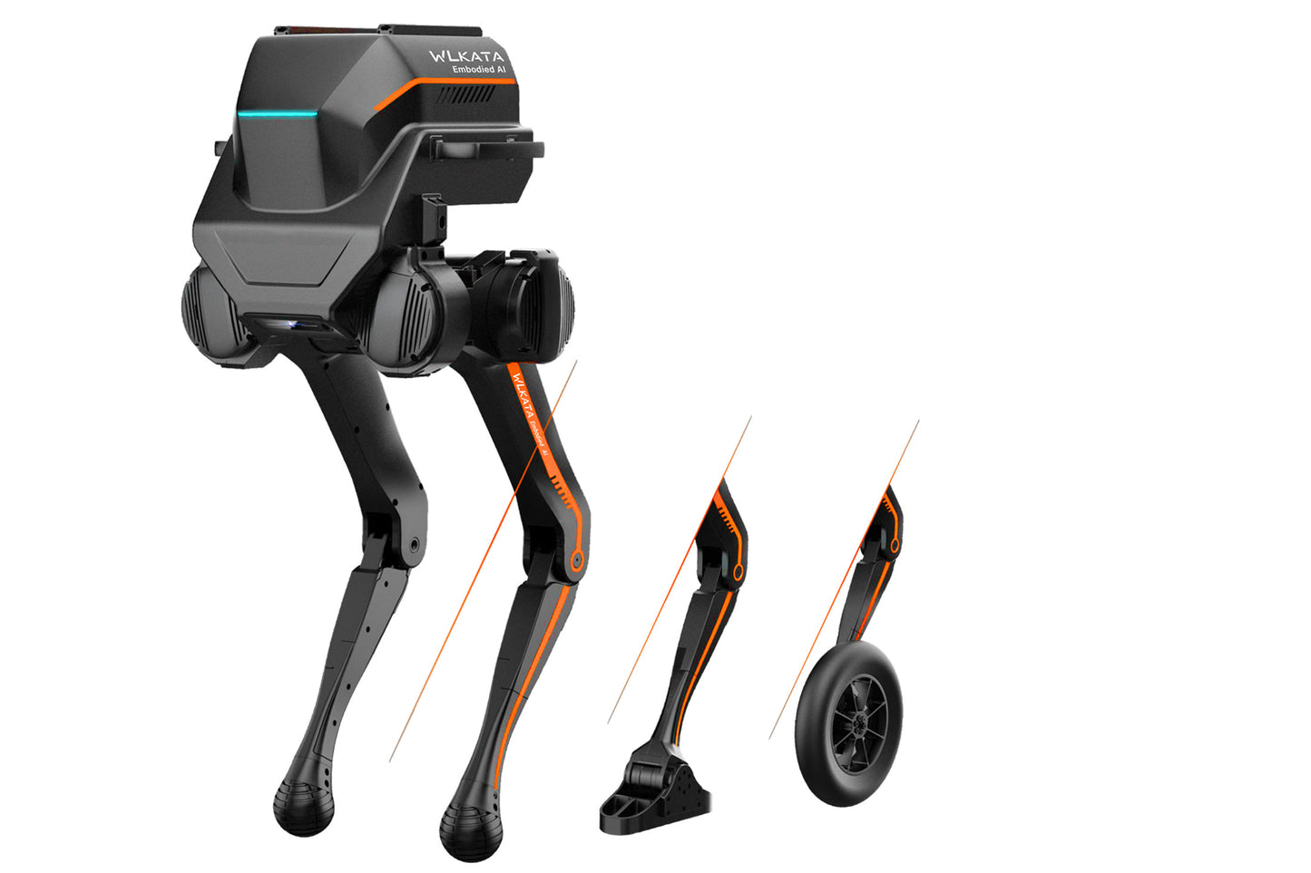 WLKATA BRAVE Tri-Modal EDU Kit - Bipedal Robot, Multi-modal Point-foot Wheeled Sole Modals, Biped Robotics,RGBD Camera SDK OpenAPI Sim2Real, AI Humanoid Research Platform